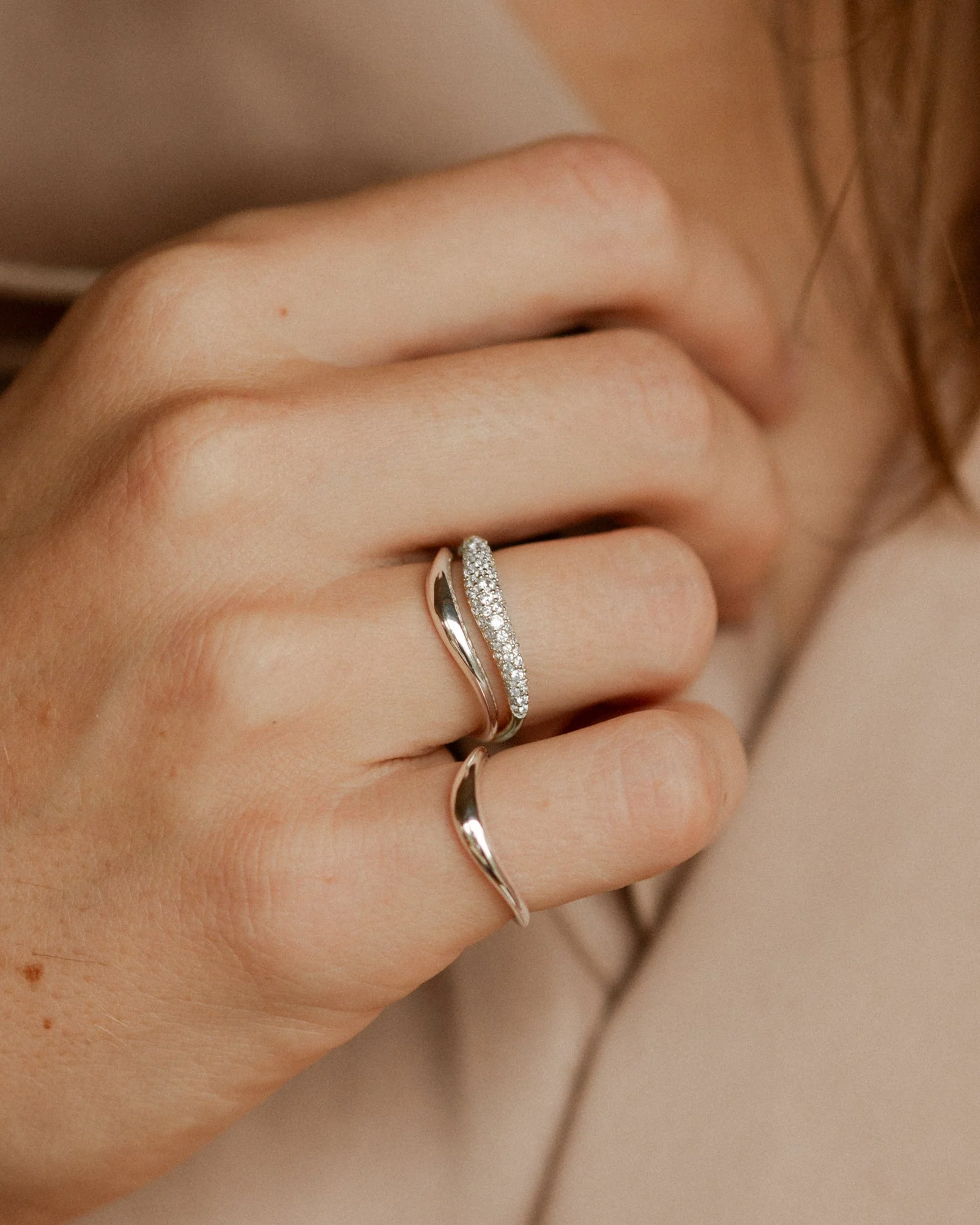 Pavé Flow Ring Set - Image 6