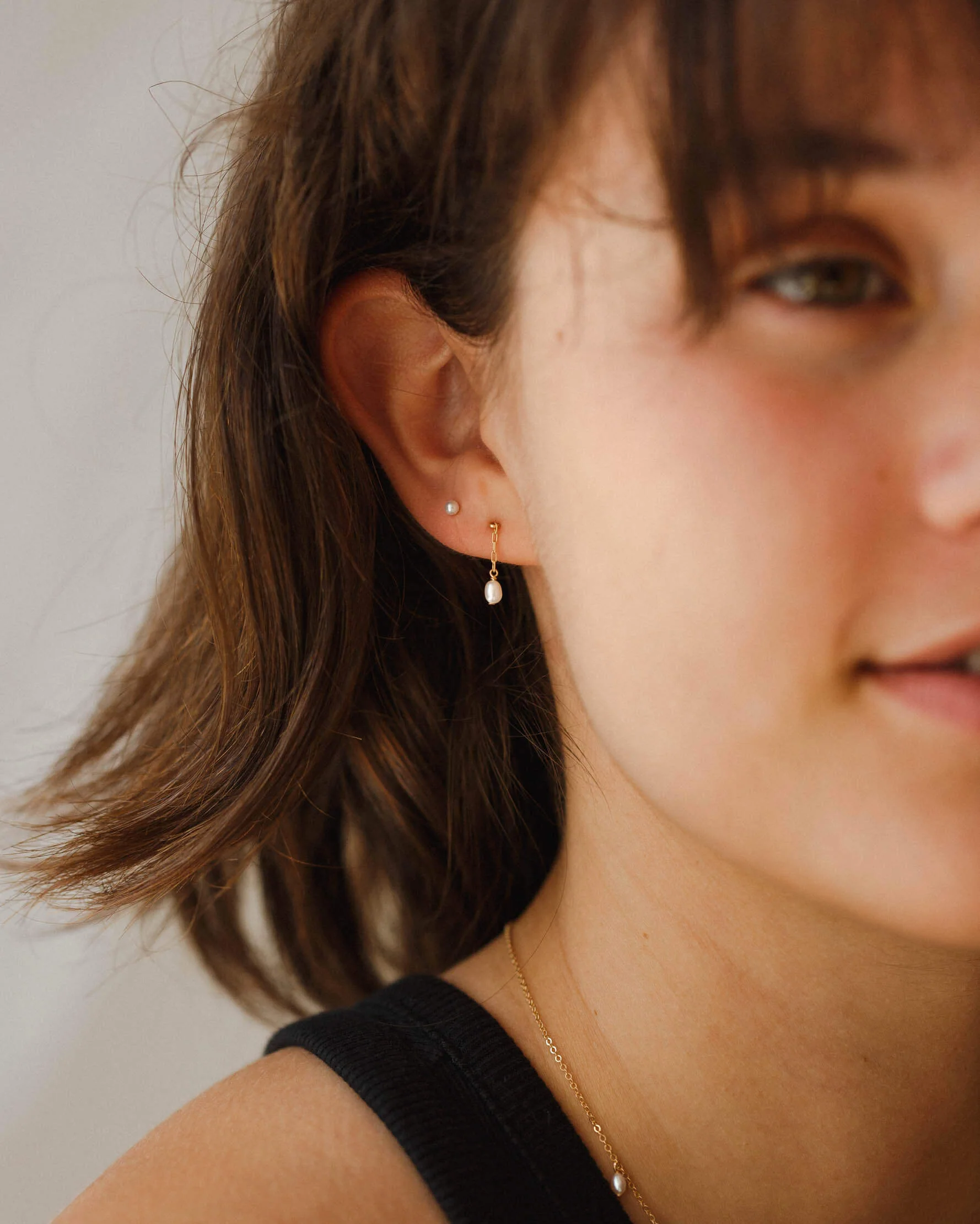 Pearl Droplet Earrings - Image 7