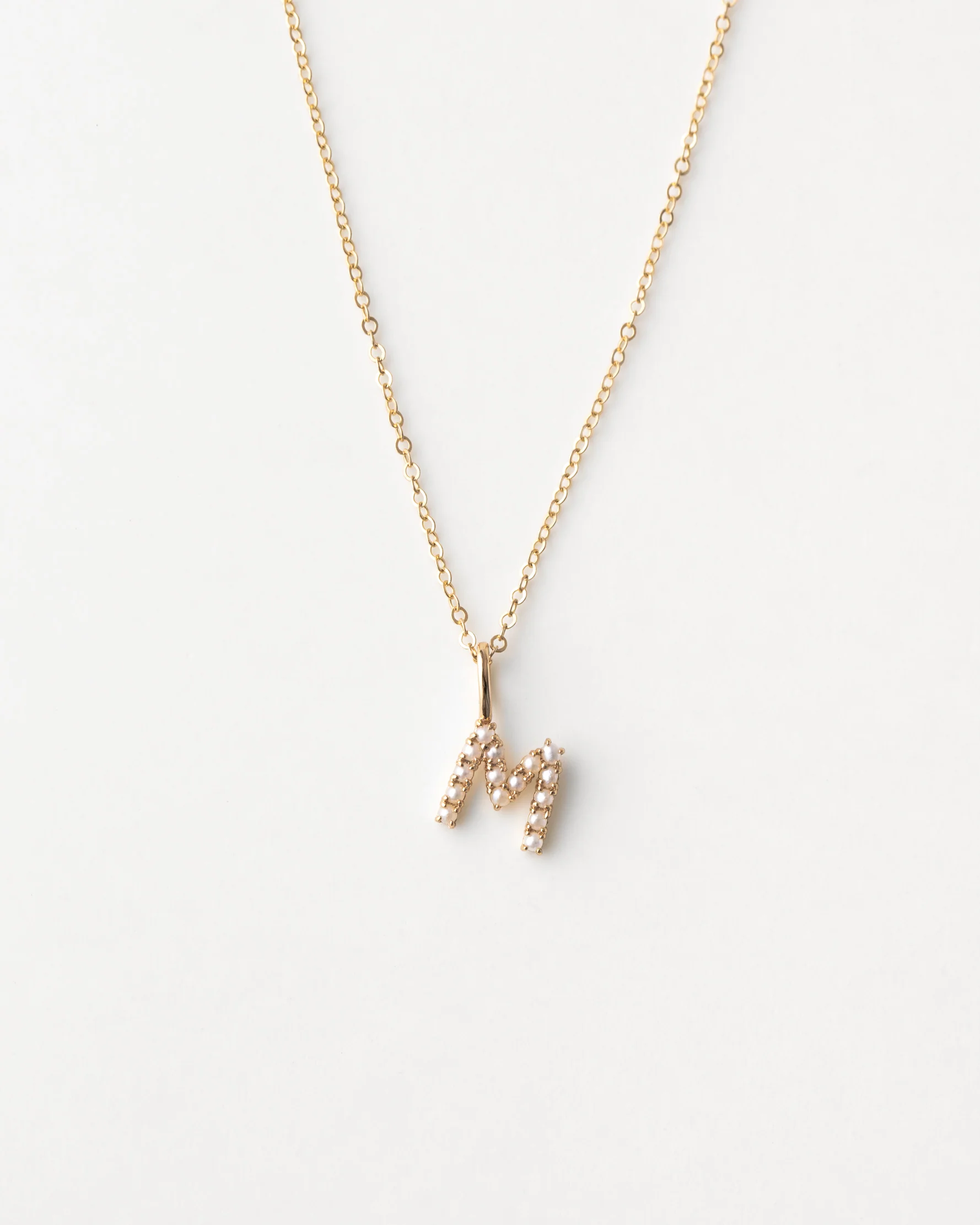 Pearl Initial Necklace