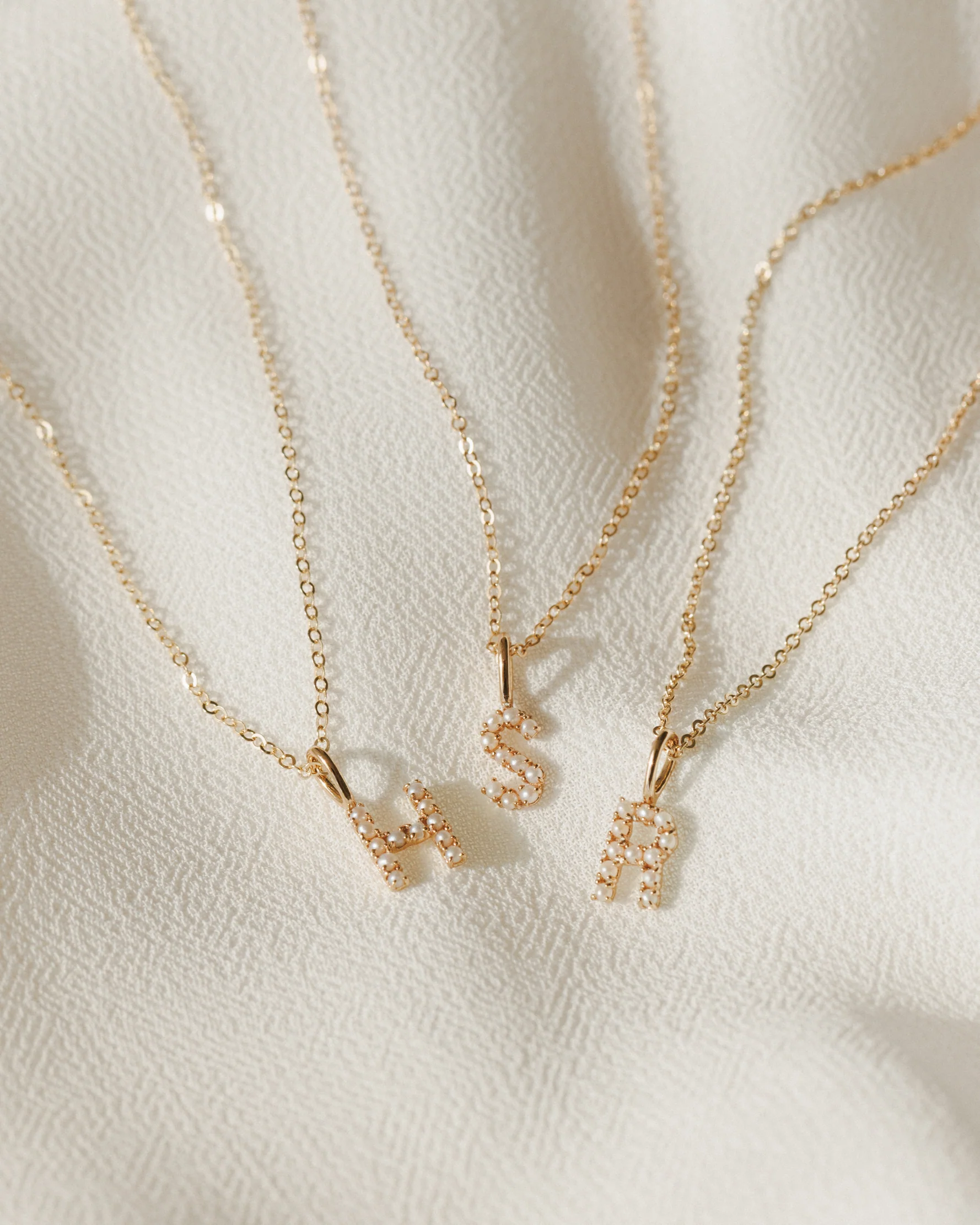 Pearl Initial Necklace - Image 4