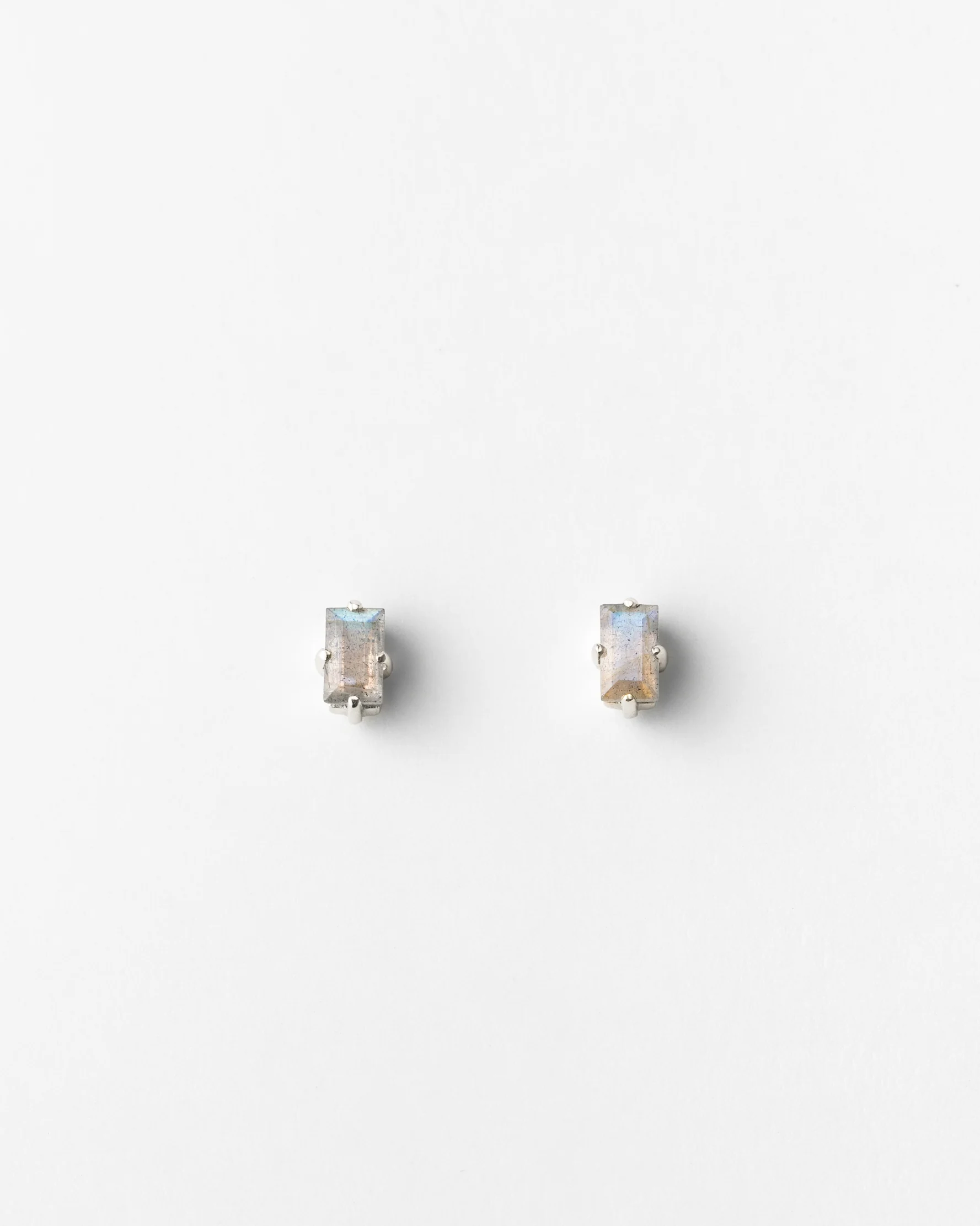 Labradorite Grand Baguette Studs - Image 3