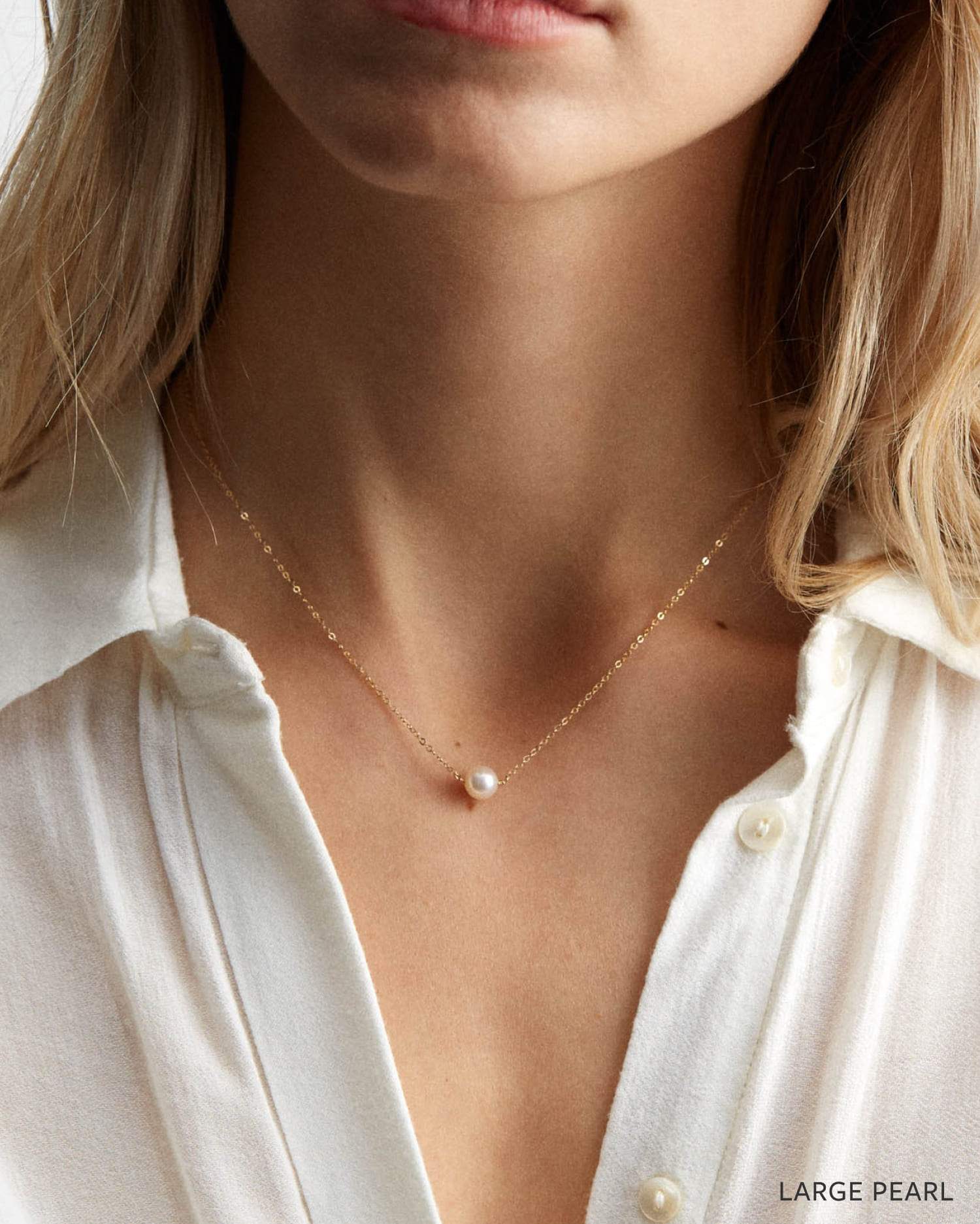 Pleine Lune Necklace - 14k Solid Gold - Image 7