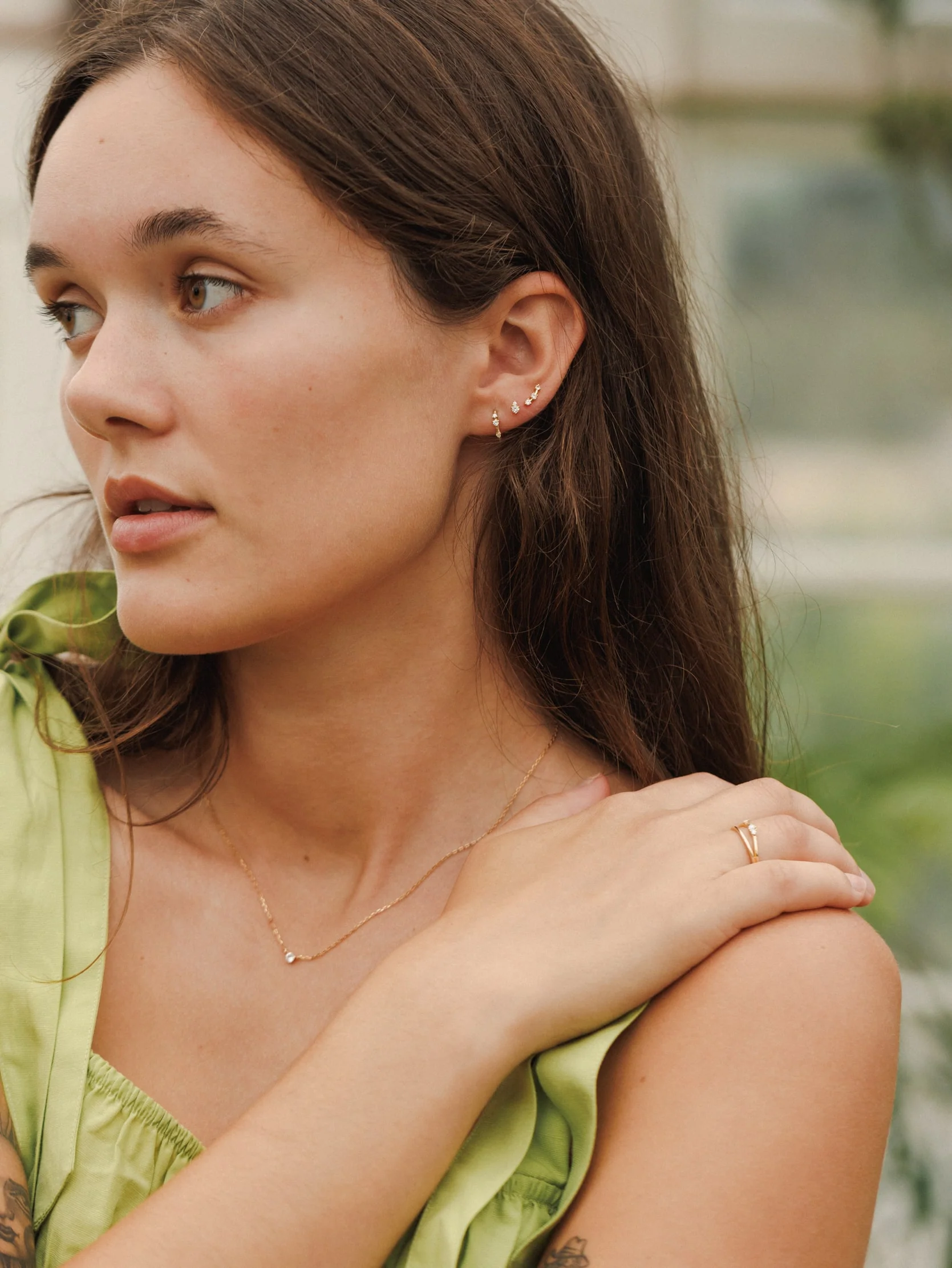 Polaris White Sapphire Necklace - Image 5