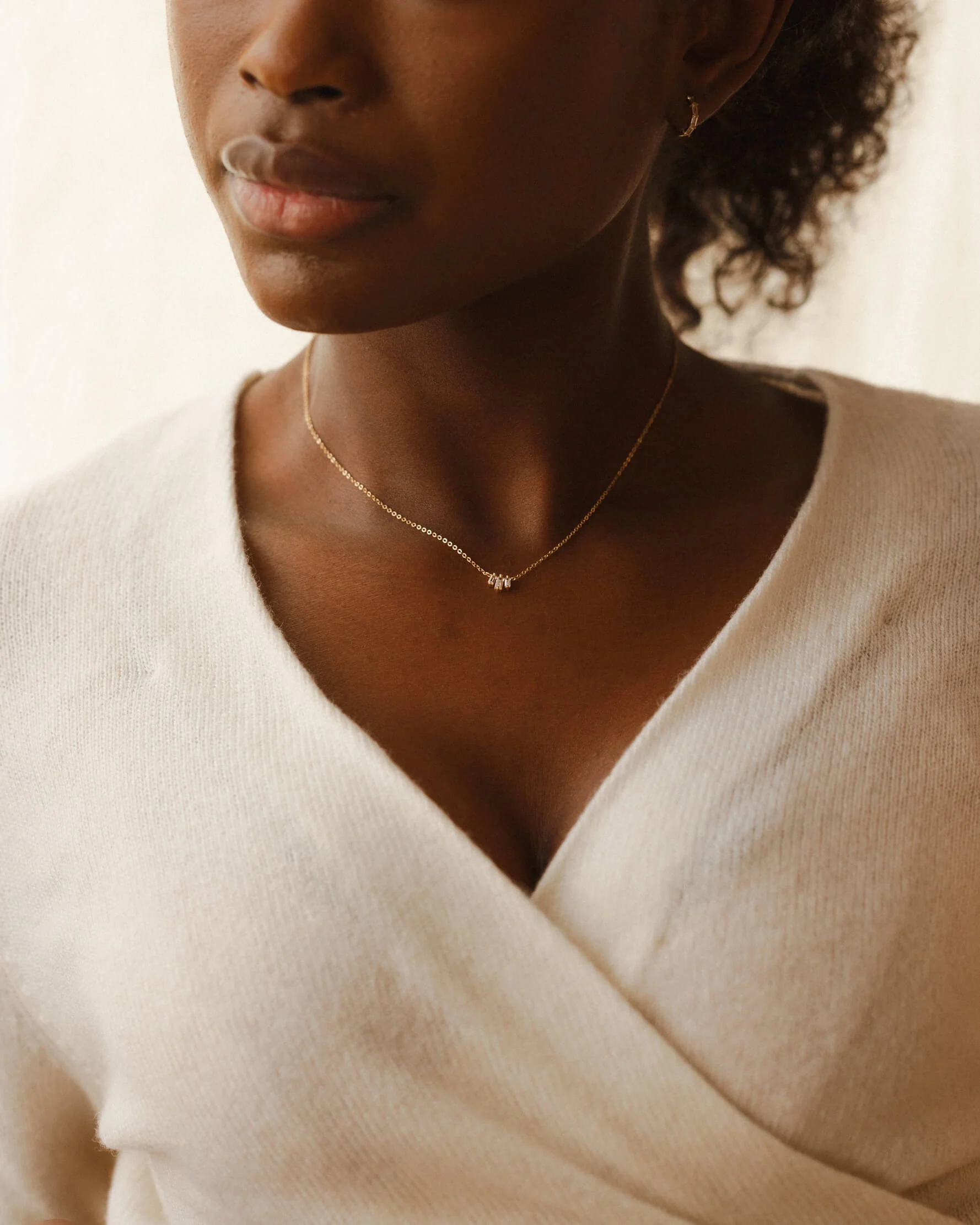 Prisma White Sapphire Necklace - Image 2