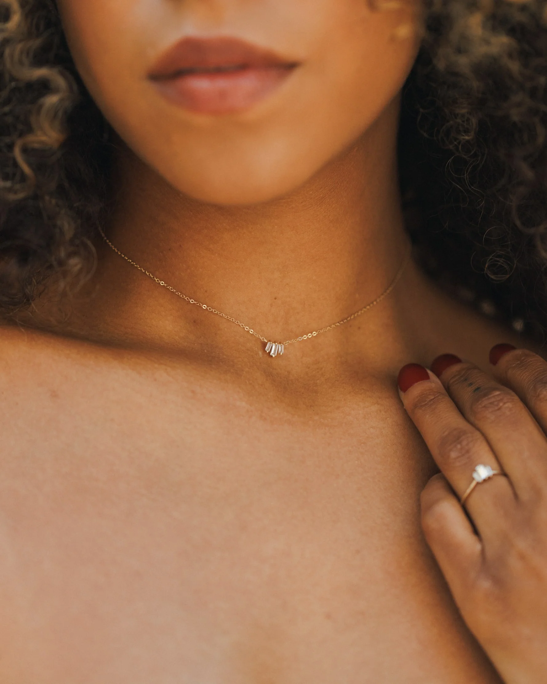 Prisma White Sapphire Necklace - Image 8