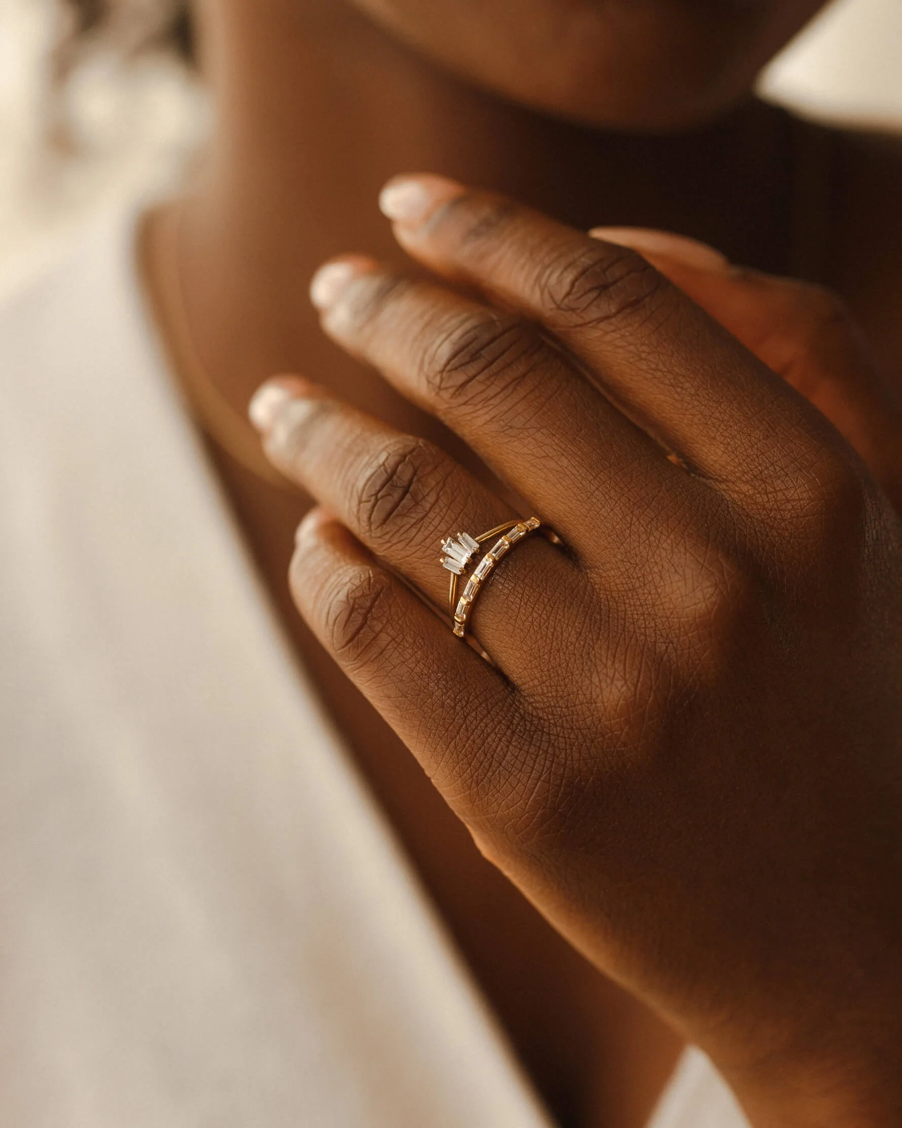 Prisma White Sapphire Ring - Image 4