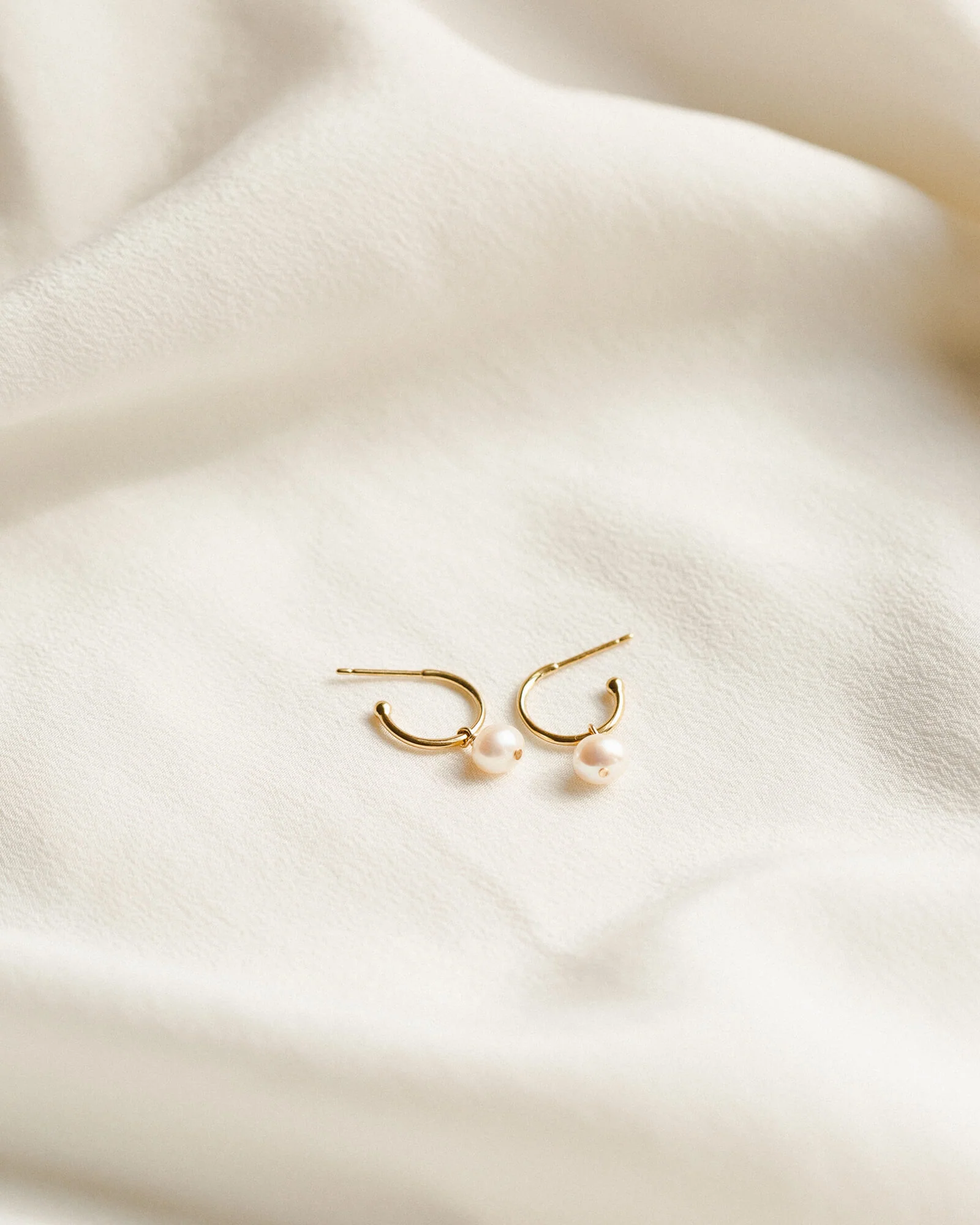 Sia Pearl Huggie Hoops - Image 8