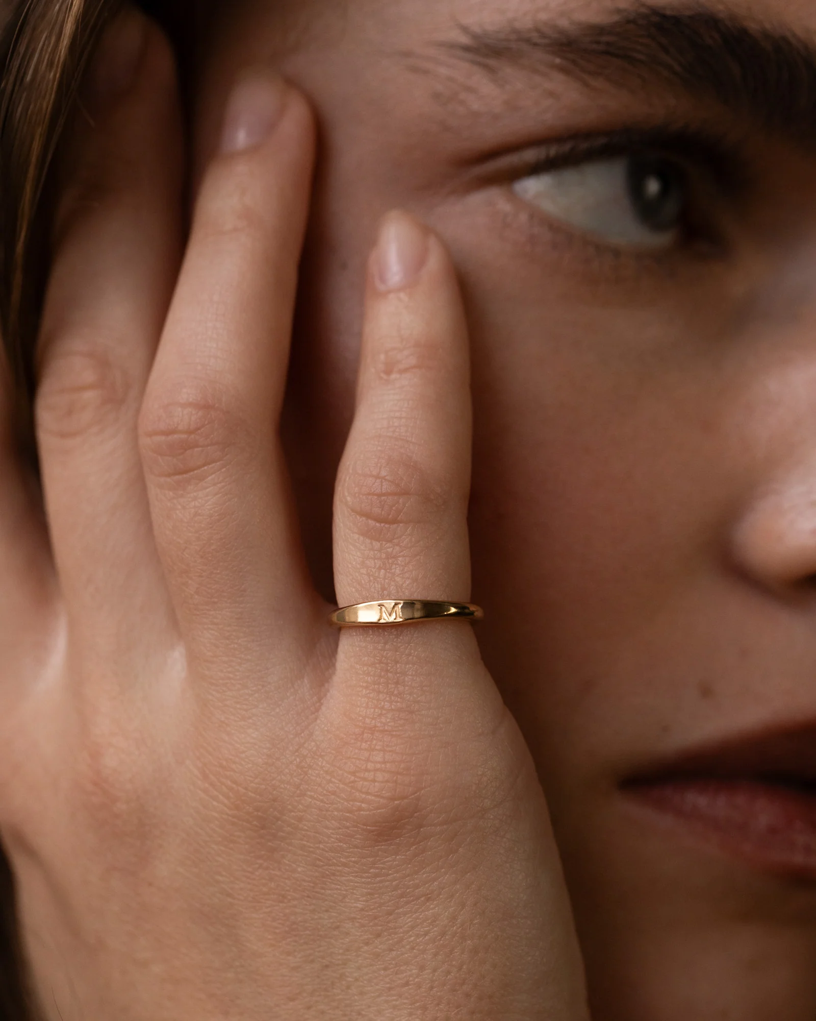 Slim Signet Pinky Ring