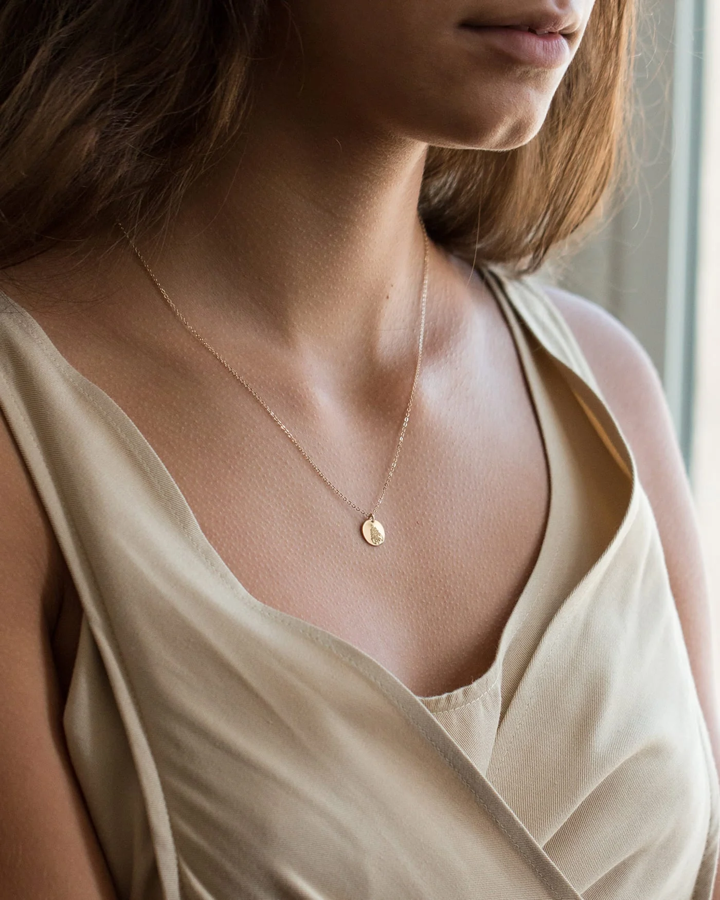 Small Flora Necklace - 14k Solid Gold - Image 6