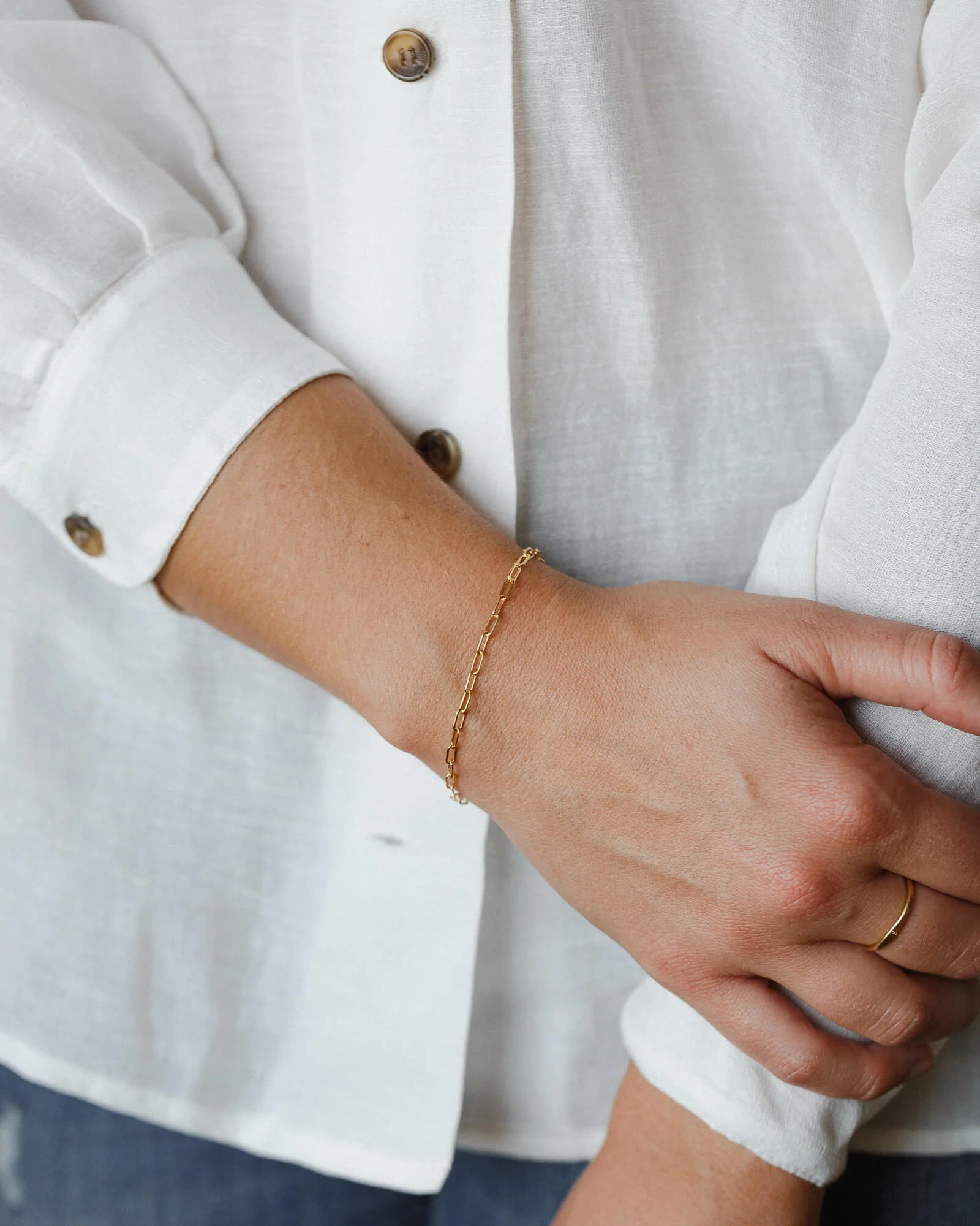 Small Paperclip Chain Bracelet - Image 7