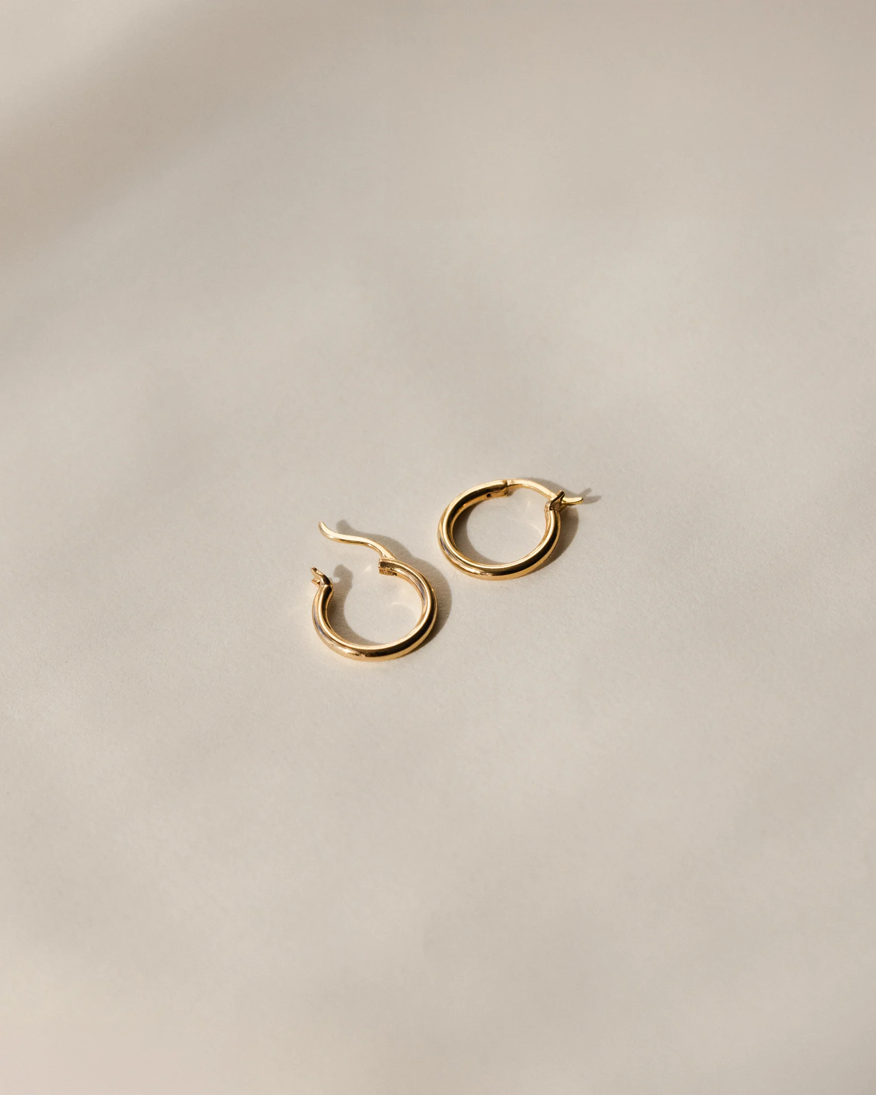 Solid Gold 24/7 Huggie Hoops - Image 3