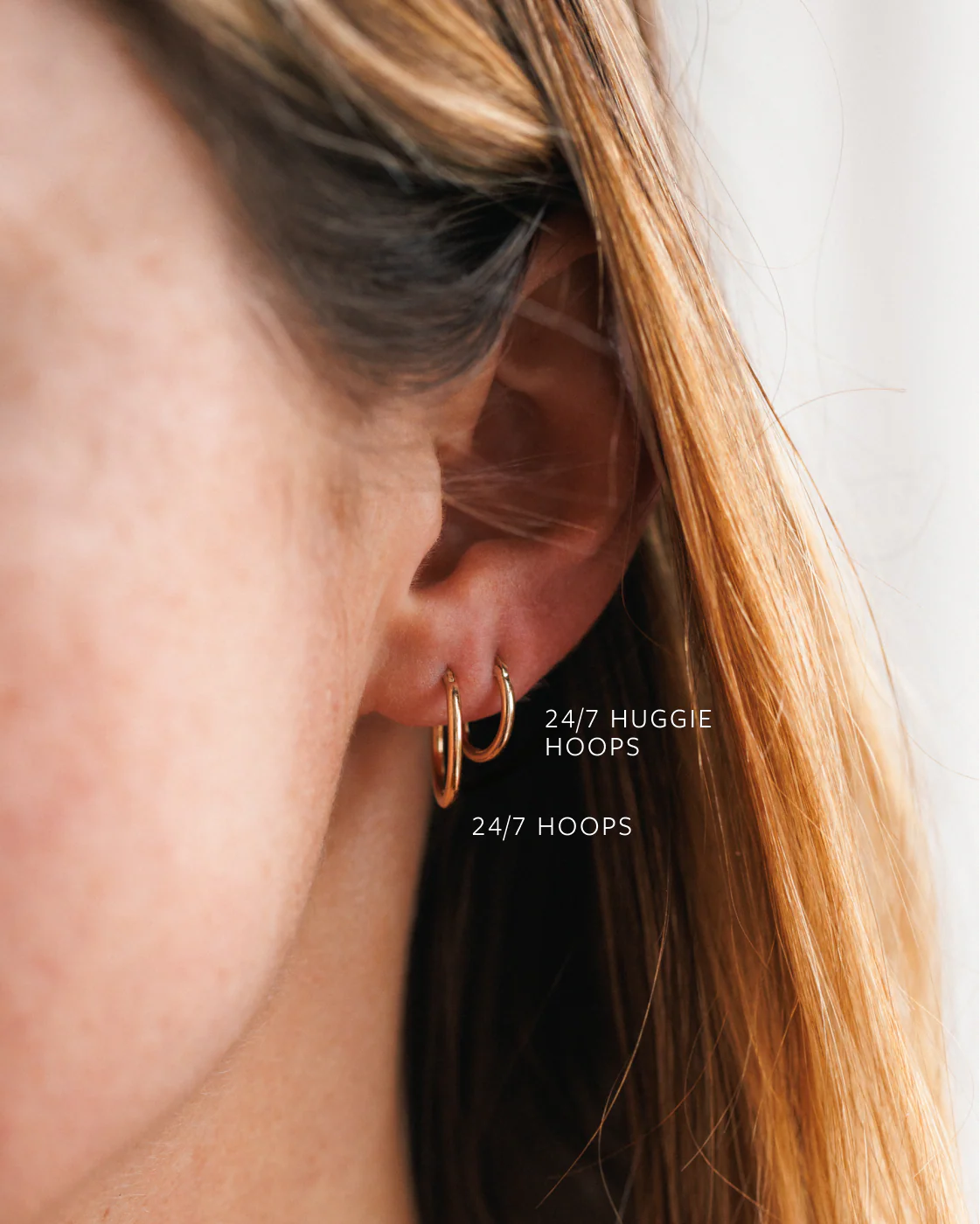 Solid Gold 24/7 Huggie Hoops - Image 4
