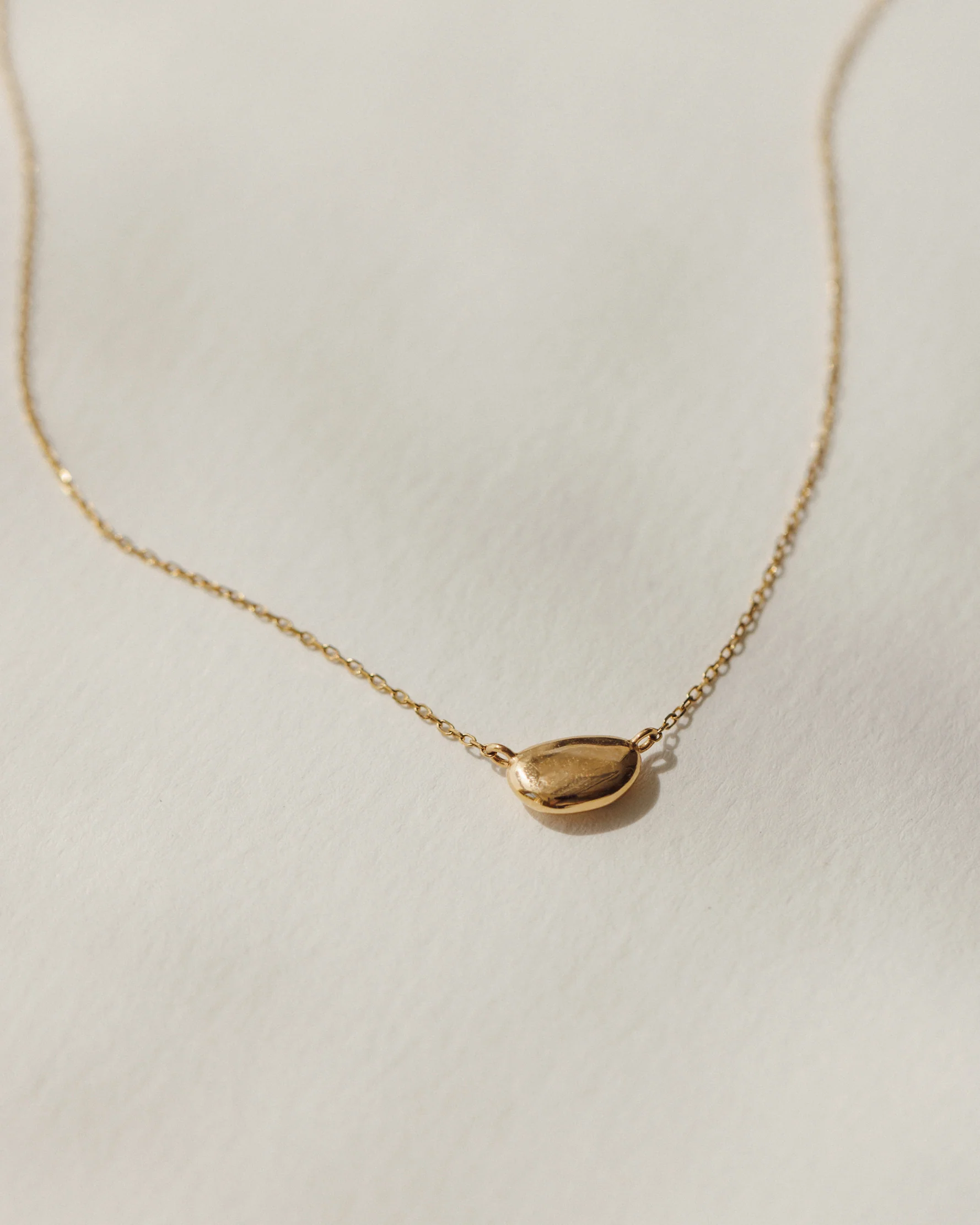 Solid Gold Lagoon Gem Necklace - Image 5
