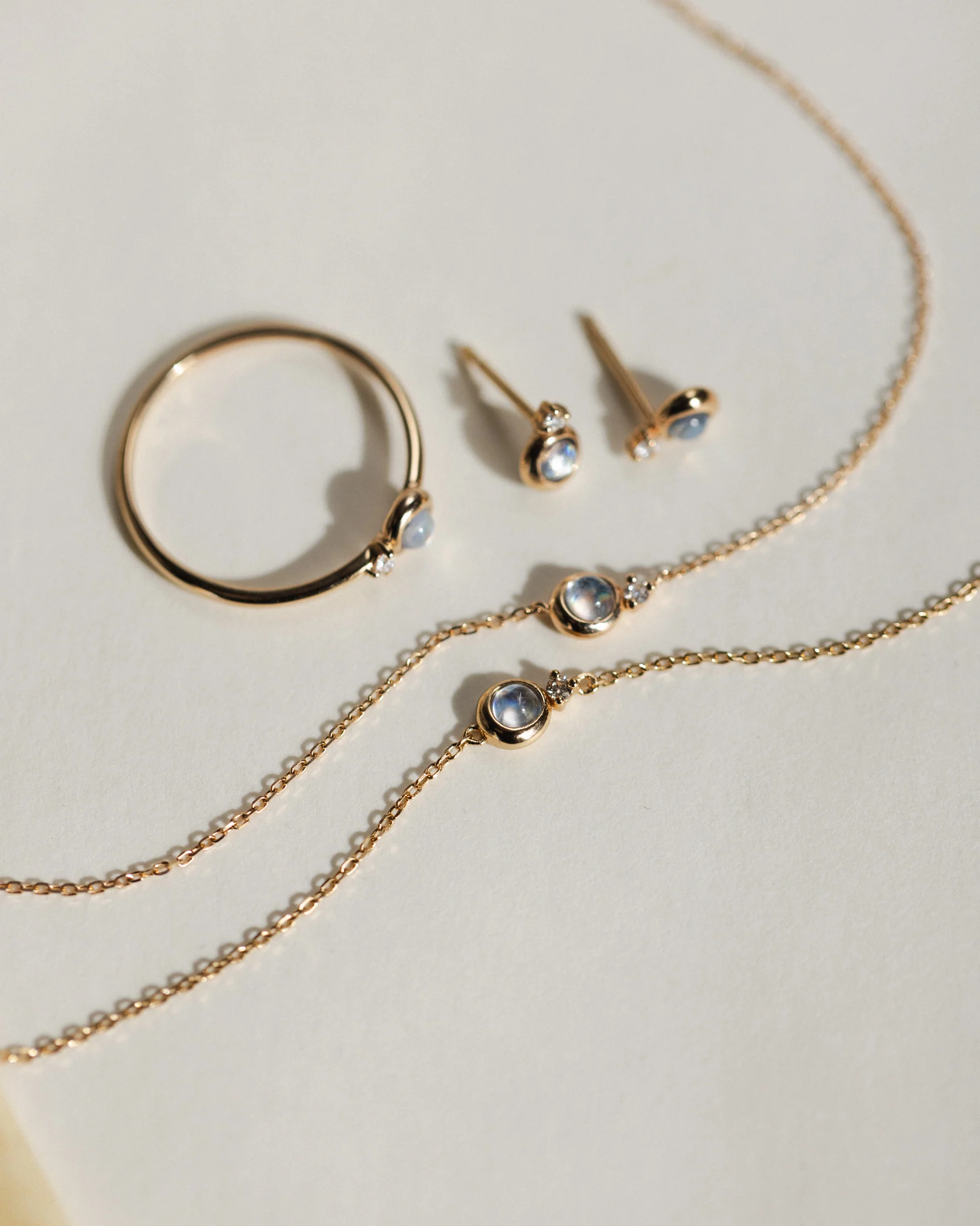 Solid Gold Moonstruck Necklace - Image 4
