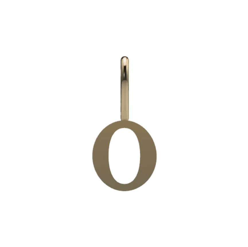 14k Serif Initial Pendant - Image 15