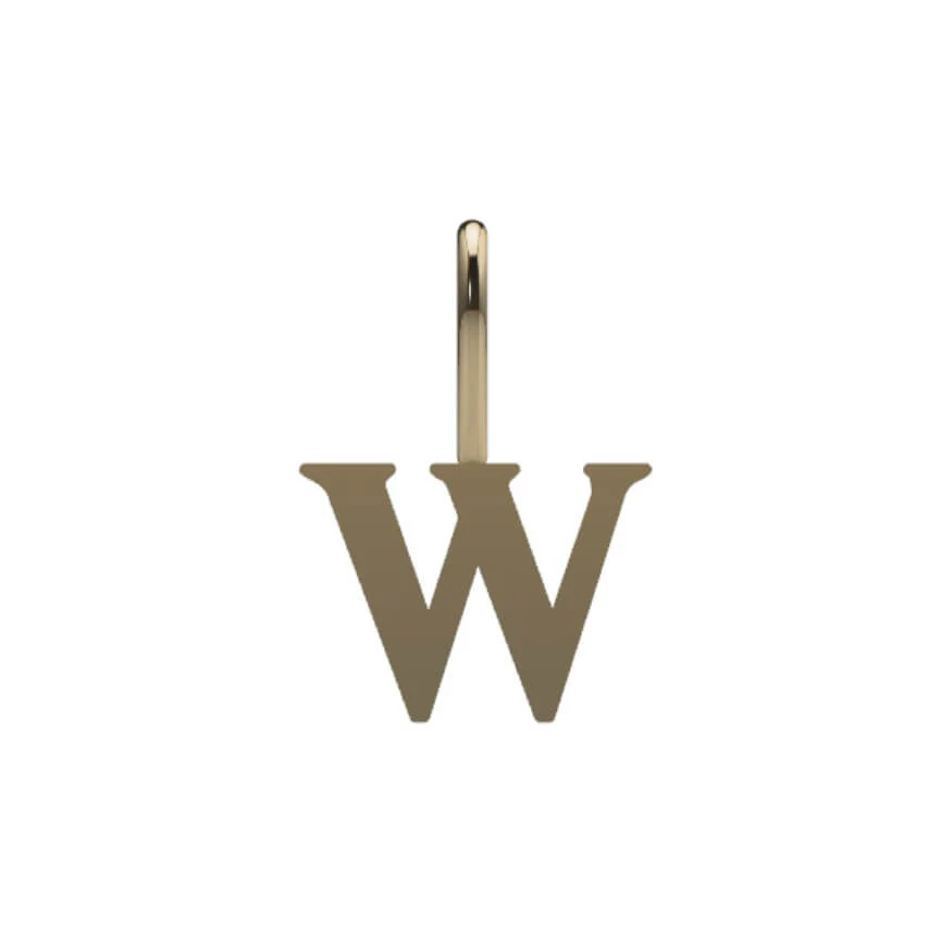 14k Serif Initial Pendant - Image 21