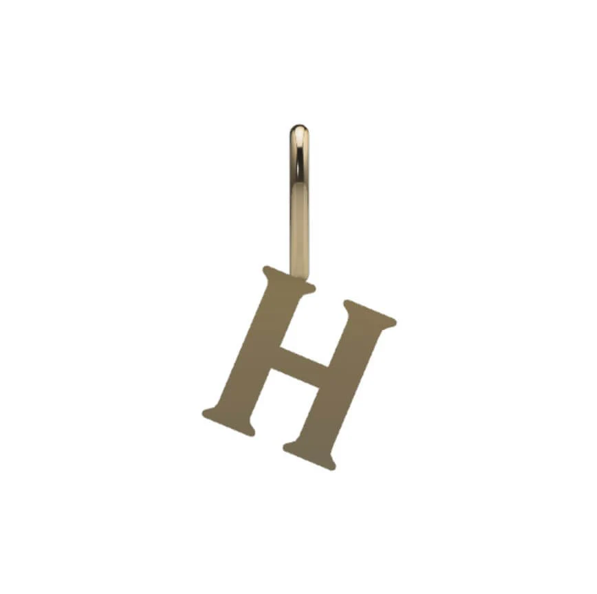 14k Serif Initial Pendant - Image 9