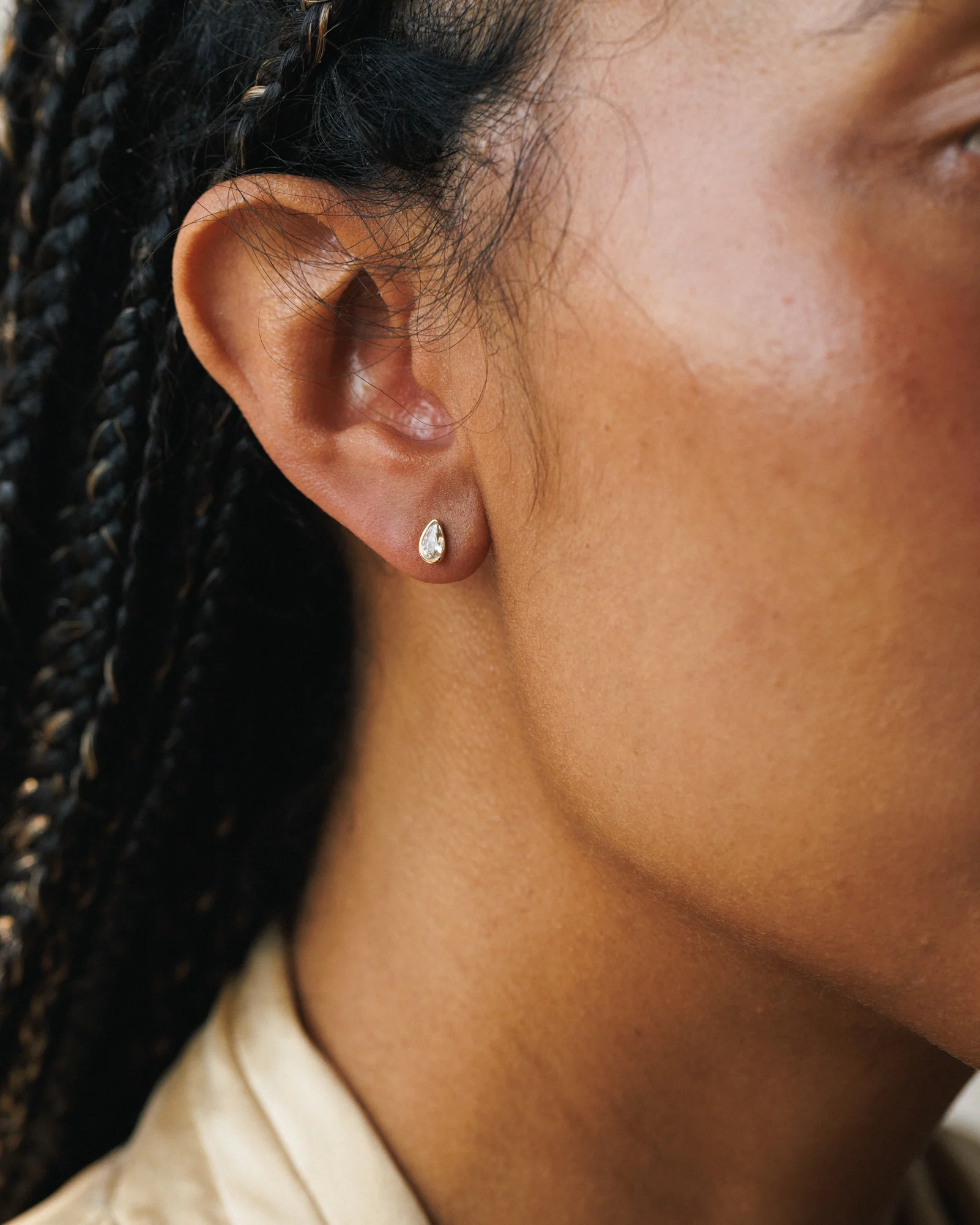 Solid Gold Zephyr Studs - Image 2