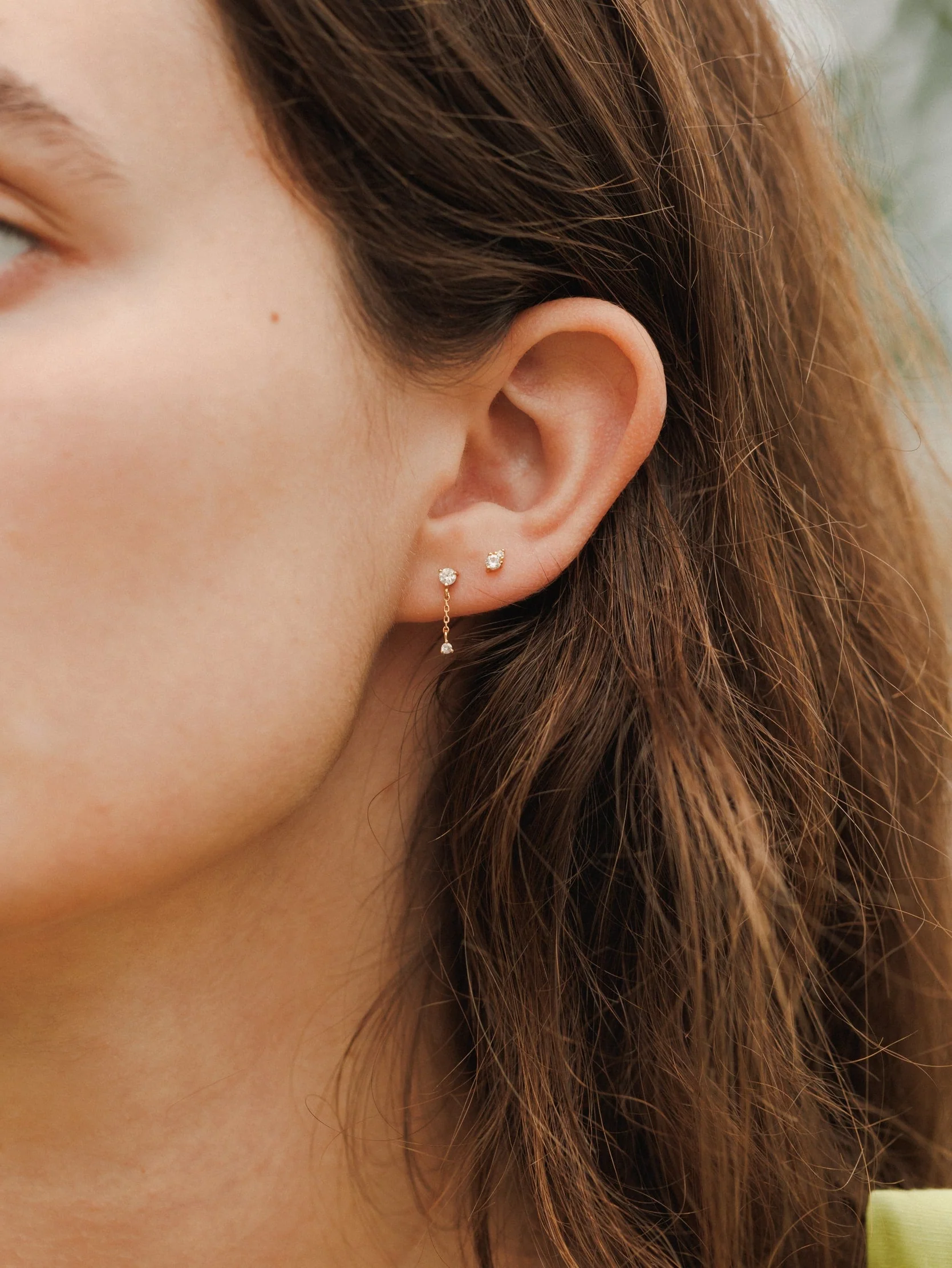 Starfall White Sapphire Earrings - Image 5