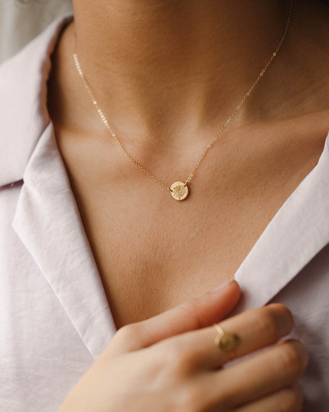 Small Flora Link Necklace - Image 11