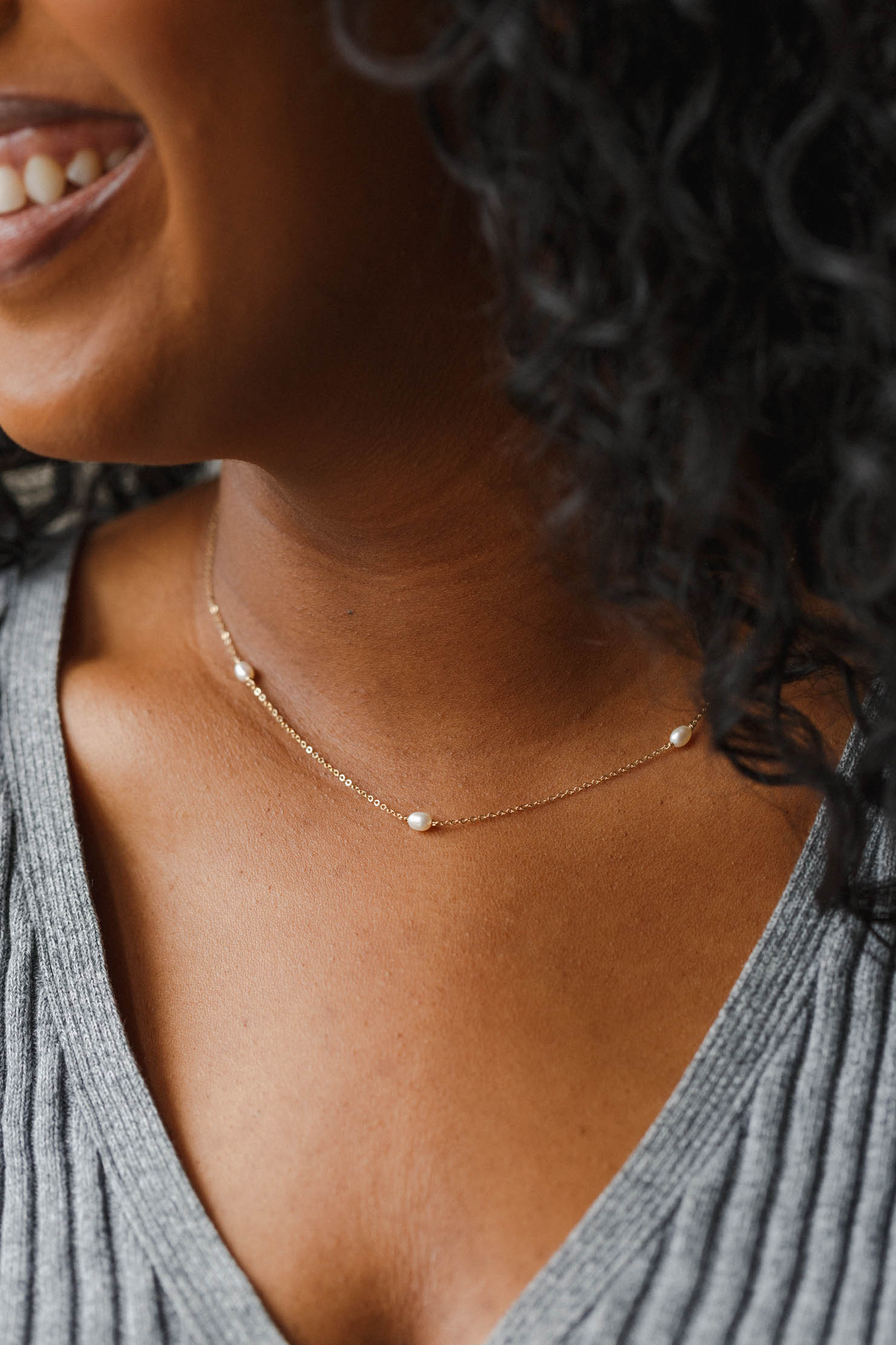 Trinity Pearl Necklace - Image 5