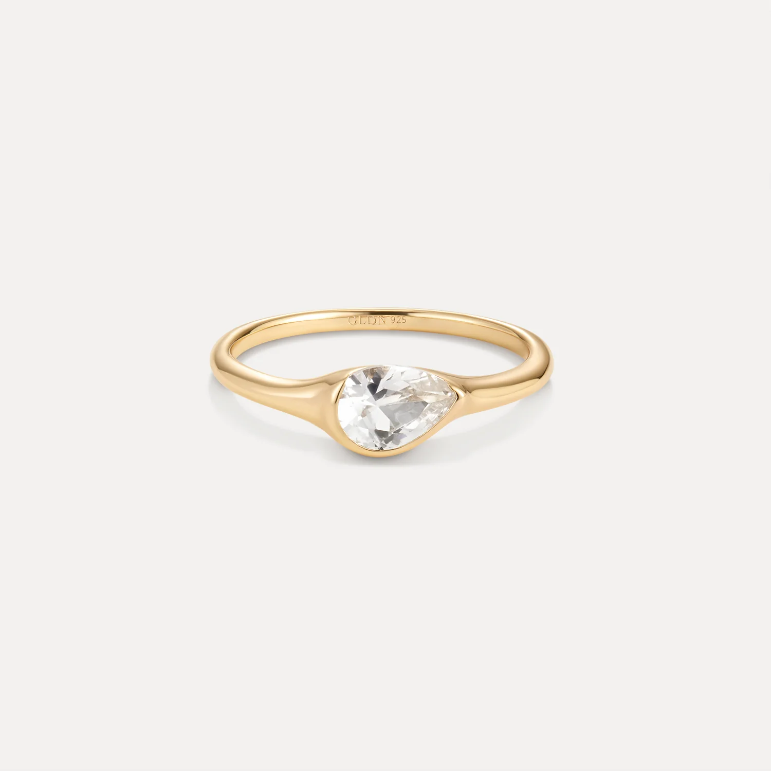 White Sapphire Zephyr Ring