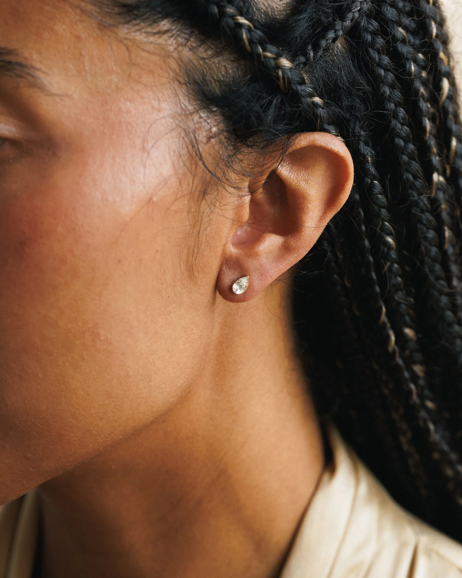 White Sapphire Zephyr Studs - Image 3