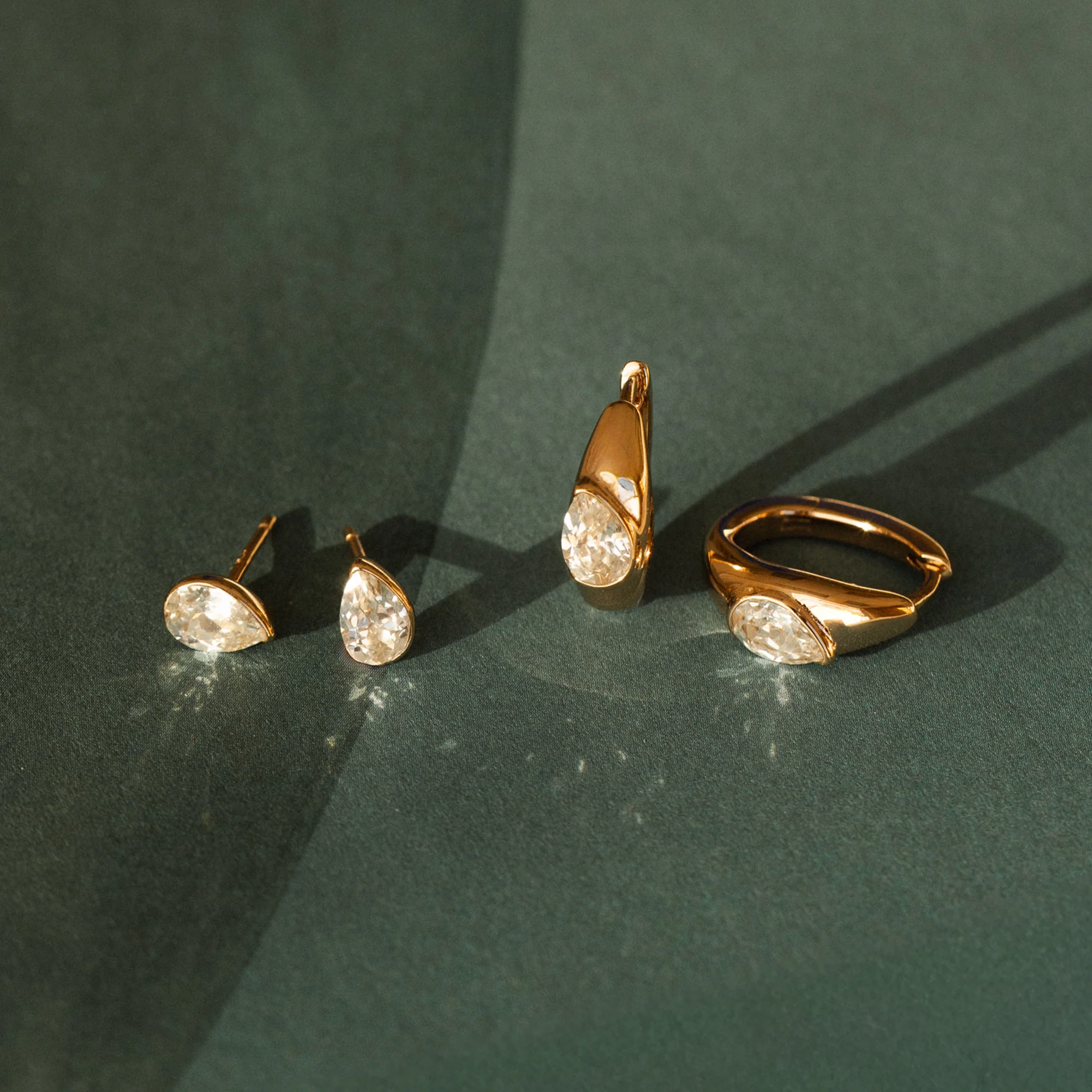 White Sapphire Zephyr Studs - Image 5