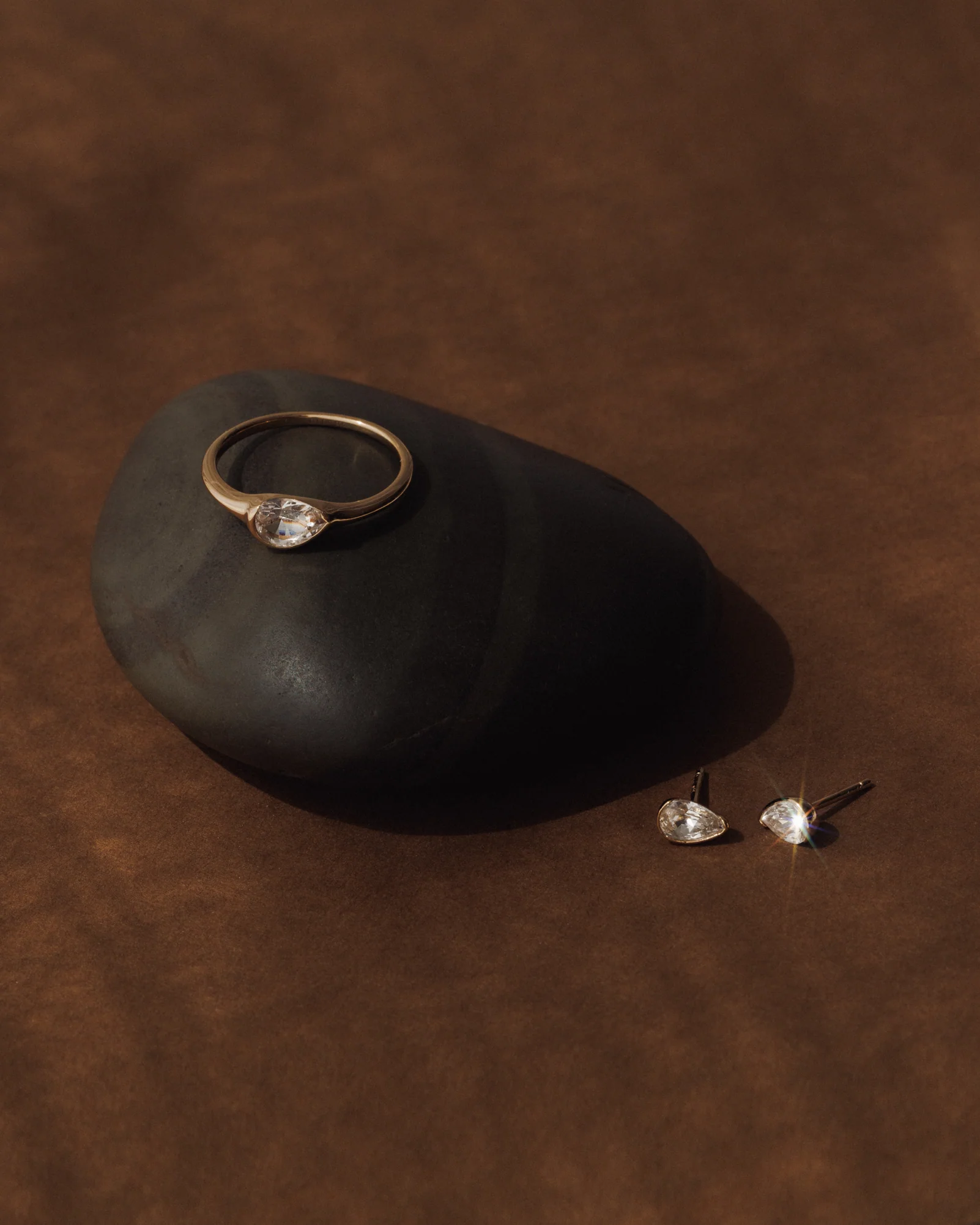 White Sapphire Zephyr Studs - Image 9